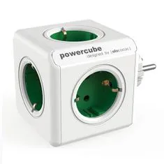 Allocacoc Rozbočovač Powercube, 100-250 V, 13-16 A, zelený