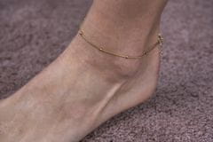 Troli Bronzová guličková retiazka na nohu Hádok