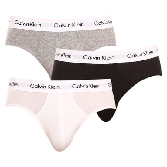Calvin Klein 3PACK pánske slipy viacfarebné (U2661G-998)