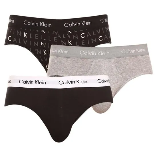 Calvin Klein 3PACK pánske slipy viacfarebné (U2661G-YKS)