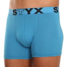 Styx 3PACK pánske boxerky long športová guma modré (U9676869) - veľkosť XL