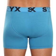 Styx 3PACK pánske boxerky long športová guma modré (U9676869) - veľkosť L