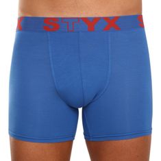 Styx 3PACK pánske boxerky long športová guma modré (U9676869) - veľkosť XL