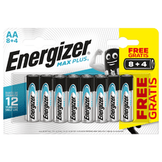 Energizer Tužkové batérie MAX Plus, 12x AA, 8 + 4 zadarmo