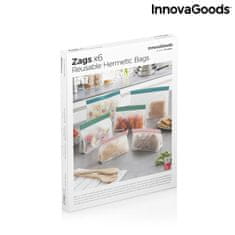 InnovaGoods Súprava hermetických vreciek na viac použití Zags, 6 ks