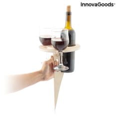 InnovaGoods Vonkajší prenosný skladací stolík na víno Winnek