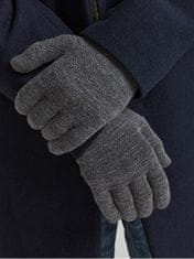 Jack&Jones Pánske rukavice JACHENRY 12158446 Dark Grey Melange