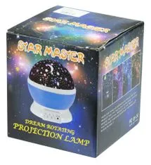 Aga Hviezdny projektor - nočné svetlo 2v1 USB modrá