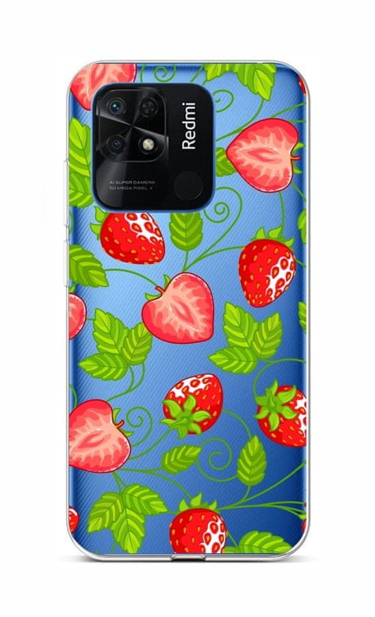 TopQ Kryt Xiaomi Redmi 10C Strawberries 76071