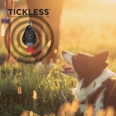 Tickless PET Ultrazvukový odpudzovač kliešťov a bĺch pre psov Čierna