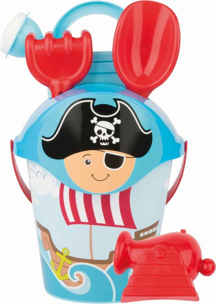 Androni Sada na piesok piráti modrá - stredná, pirátsky klobúk