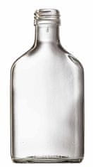 Fľaša sklo 200ml PLACKA FLASK číra bez viečka