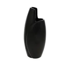 Váza keramická 27cm CUT čierna