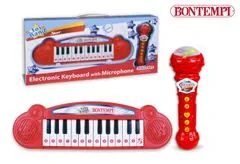 BONTEMPI Mini klávesnica a mikrofón Karaoke 35 x 10 x 3,5 cm