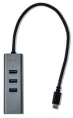 I-TEC USB-C Metal HUB 3 Port + Gigabit Ethernet