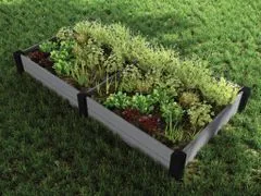 VISTA Vyvýšený záhon Keter Modular Garden Bed dvojbalenie šedý