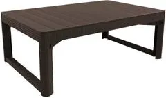 KETER Stôl LYON rattan - hnedá