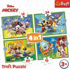 Trefl Puzzle Mickeyho klbko: S priateľmi 4v1 (35,48,54,70 dielikov)