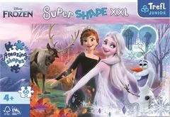 Trefl Puzzle Super Shape XXL Ľadové kráľovstvo 2: Tancujúce sestry 60 dielikov