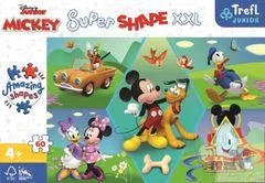 Trefl Puzzle Super Shape XXL Mickey Mouse: Zábava 60 dielikov