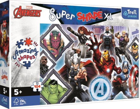 Trefl Puzzle Super Shape XL Avengers 104 dielikov