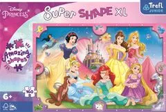 Trefl Puzzle Super Shape XL Disney princezné: Ružový svet 160 dielikov