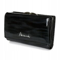 Alessandro Paoli Alessandro Paoli Z21 Dámska kožená peňaženka RFID čierna