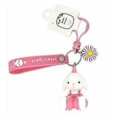 eCa  BRL145 Prívesok na kľúče - králik ružový