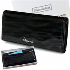 Alessandro Paoli Alessandro Paoli Z22 Dámska kožená peňaženka RFID čierna