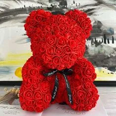 GFT  Medvedík z ruží - červený 24 cm