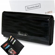 Alessandro Paoli Alessandro Paoli Z23 Dámska kožená peňaženka RFID čierna