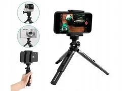 Verk  15909 Mini statív s držiakom na telefón , selfie kameru čierny