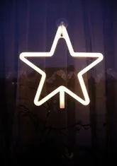 Iso Trade ISO Vianočné Hviezda 100 LED do okna, 28 cm teplá biela