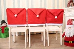 Iso Trade ISO Vianočné poťahy na stoličku 6x + obrus Santa Claus 172 x130 cm