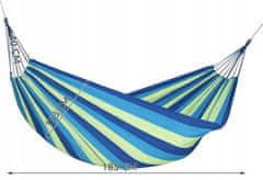 Gardlov  Hojdacia sieť 195 x 160 cm modrozelená