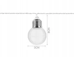 Iso Trade ISO 8623 LED svetelná reťaz žiarovky teplá biela 20ks