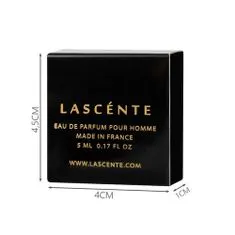 Lascente  Estetický kartónový obal na vzorky parfumov 13 x 3,5 x 6,3 cm čierny