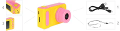 Iso Trade ISO 8940 Detský digitálny fotoaparát 2GB ružovo žltá