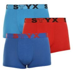 Styx 3PACK pánske boxerky športová guma viacfarebné (G9676964) - veľkosť L