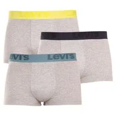 Levis 3PACK pánske boxerky sivé (905042001 015) - veľkosť M