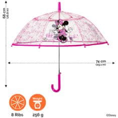 Perletti Detský automatický dáždnik MINNIE MOUSE Transparent, 50135