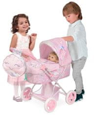 Rappa Skladací kočík pre bábiky s batôžkom a doplnkami 60 cm