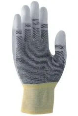 Uvex Rukavice Unipur carbon veľ. 10 /citlivé antist. pre presné práce s elektronickými súčiastkami / dlaň a prsty pokrytý