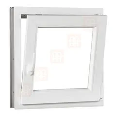 TROCAL Plastové okno | 120 x 120 cm (1200 x 1200 mm) | biele | otváravé aj sklopné | pravé