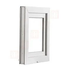 TROCAL Plastové okno | 70x44 cm (700x440 mm) | biele | sklopné | pivničné
