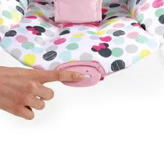 Disney Baby Lehátko vibrujúce Minnie Mouse Spotty Dotty 0m+ do 9 kg