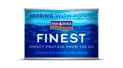 Fish4Dogs Konzerva pre psov Finest sleď so zemiakmi 185 g