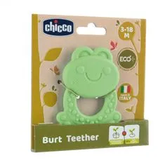 Chicco Hryzátko Eco+ Žabka Burt zelená 3m+