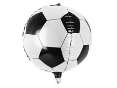 PartyDeco Fóliový balónik futbalová lopta 40cm -
