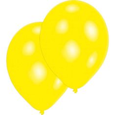 Amscan Latexové balóniky žlté 10ks 27,5 cm -